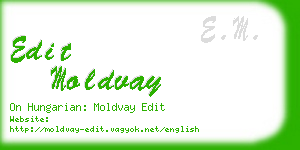 edit moldvay business card